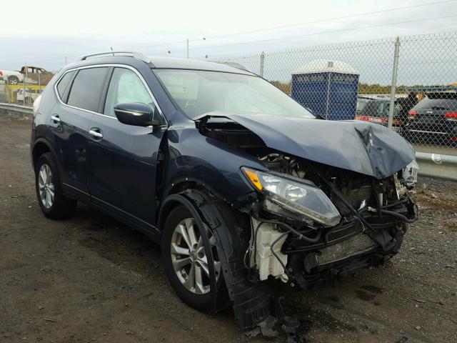 5N1AT2MV8EC806778 - 2014 NISSAN ROGUE S BLUE photo 1