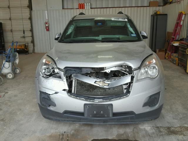 2GNALDEK3C1126950 - 2012 CHEVROLET EQUINOX LT SILVER photo 9