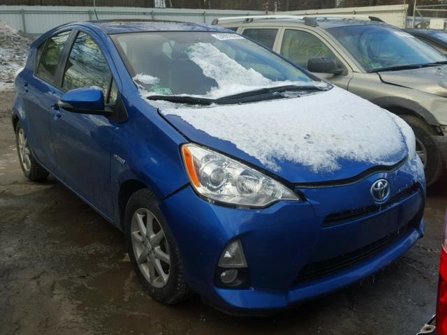 JTDKDTB30C1019104 - 2012 TOYOTA PRIUS C BLUE photo 1