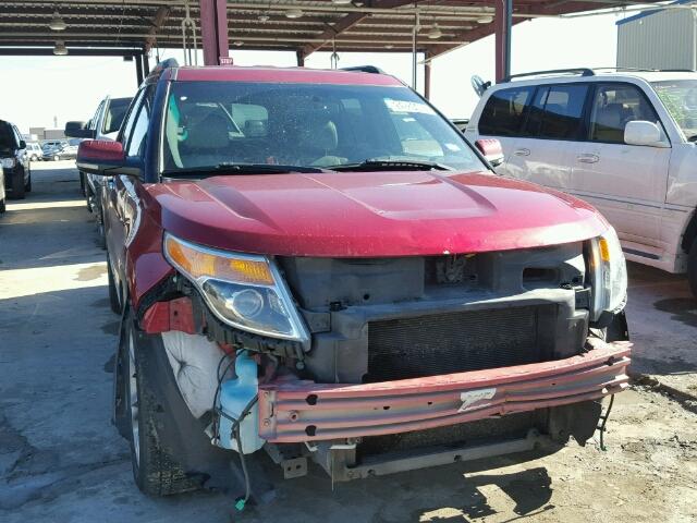 1FM5K7F8XDGA40956 - 2013 FORD EXPLORER L RED photo 9