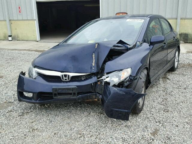 2HGFA1F62AH543356 - 2010 HONDA CIVIC BLUE photo 2