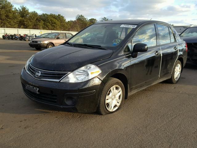 3N1BC1AP1AL358121 - 2010 NISSAN VERSA S BLACK photo 2