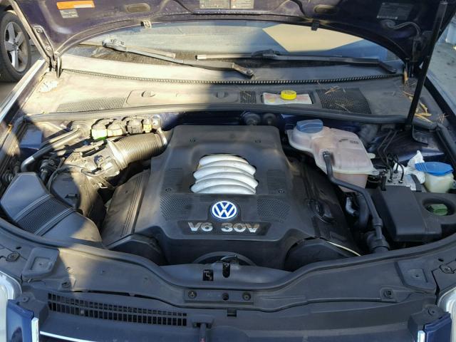 WVWRH63B82P248300 - 2002 VOLKSWAGEN PASSAT GLX BLUE photo 7