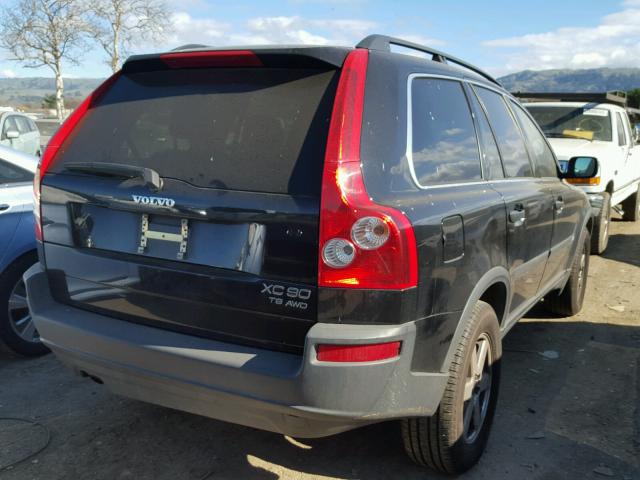 YV1CZ91H741034393 - 2004 VOLVO XC90 T6 BLACK photo 4