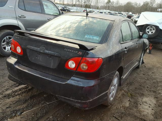 1NXBR32E66Z763081 - 2006 TOYOTA COROLLA CE BLACK photo 4