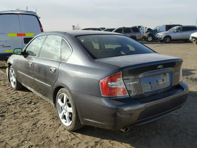 4S3BL626877215065 - 2007 SUBARU LEGACY 2.5 CHARCOAL photo 3