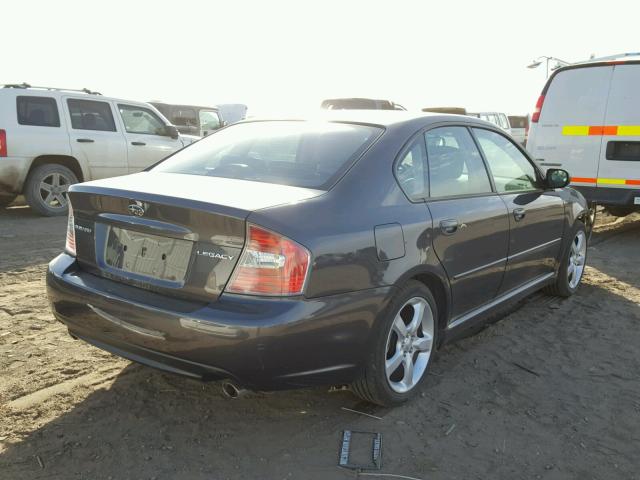 4S3BL626877215065 - 2007 SUBARU LEGACY 2.5 CHARCOAL photo 4