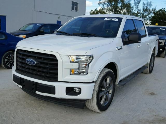 1FTEW1CF3HKD80350 - 2017 FORD F150 SUPER WHITE photo 2