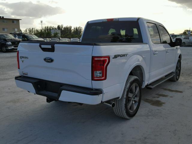 1FTEW1CF3HKD80350 - 2017 FORD F150 SUPER WHITE photo 4