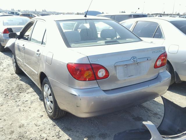 1NXBR32E33Z004223 - 2003 TOYOTA COROLLA CE TAN photo 3