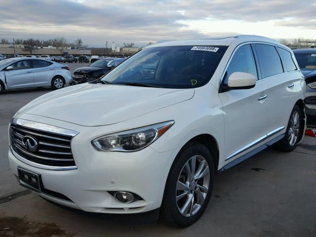 5N1AL0MN1DC329002 - 2013 INFINITI JX35 BASE WHITE photo 2