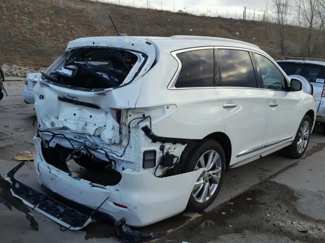 5N1AL0MN1DC329002 - 2013 INFINITI JX35 BASE WHITE photo 4