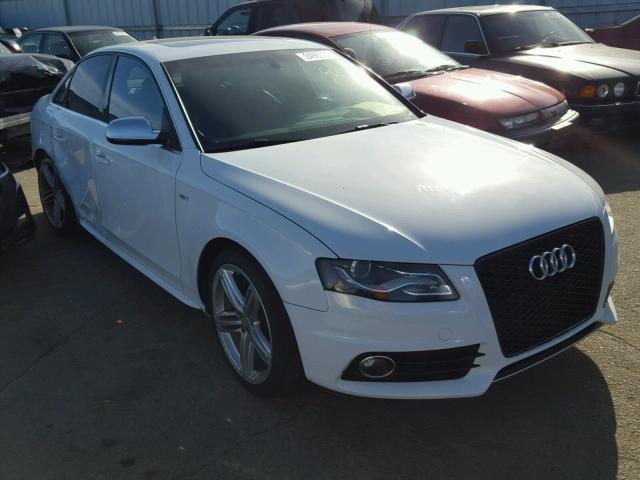 WAUBGAFL9CA087064 - 2012 AUDI S4 PREMIUM WHITE photo 1