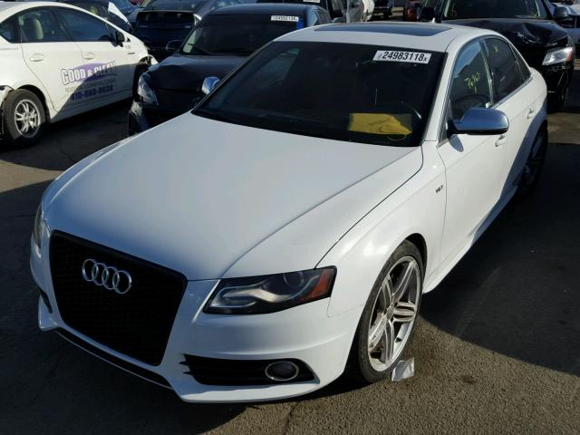 WAUBGAFL9CA087064 - 2012 AUDI S4 PREMIUM WHITE photo 2