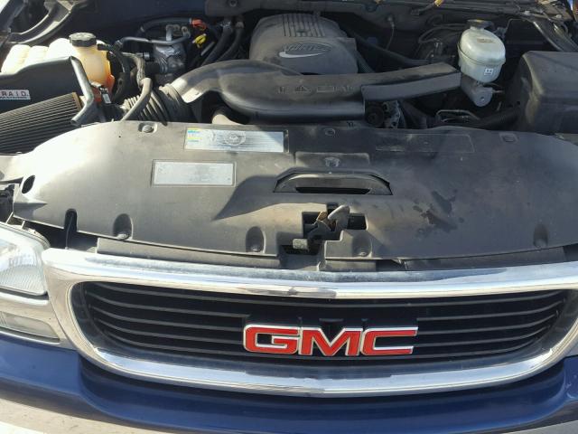 1GKEC13V83J285592 - 2003 GMC YUKON BLUE photo 7