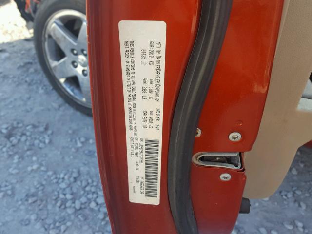 1B3HB78K77D331285 - 2007 DODGE CALIBER R/ RED photo 10