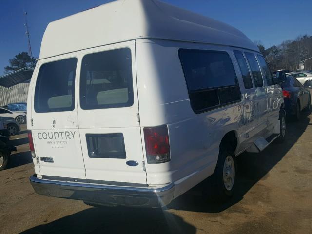 1FDSS34L85HB16320 - 2005 FORD ECONOLINE WHITE photo 4