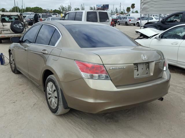 1HGCP2F33AA160019 - 2010 HONDA ACCORD LX GOLD photo 3