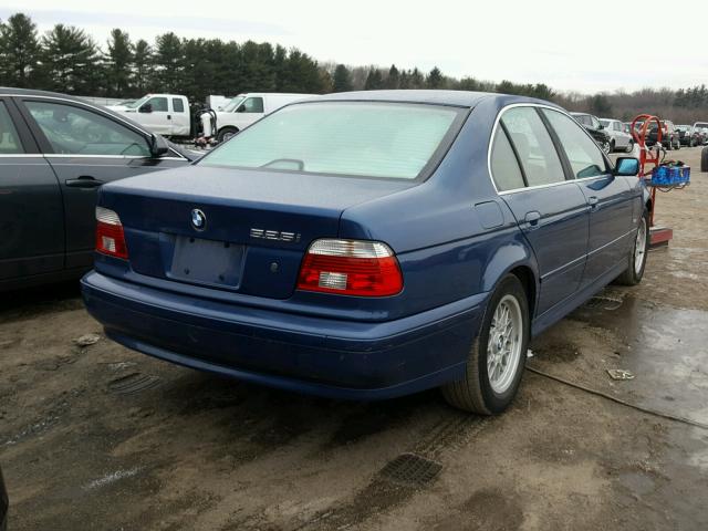 WBADT434X1GX21639 - 2001 BMW 525 I AUTO BLUE photo 4