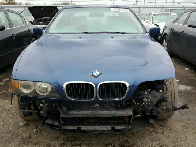 WBADT434X1GX21639 - 2001 BMW 525 I AUTO BLUE photo 9