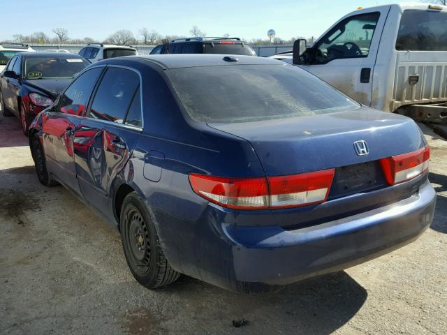 1HGCM56844A026260 - 2004 HONDA ACCORD EX BLUE photo 3