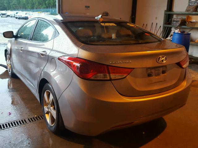 KMHDH4AE2DU941343 - 2013 HYUNDAI ELANTRA GL SILVER photo 3