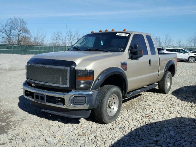 1FTSX21R08EA87460 - 2008 FORD F250 SUPER BEIGE photo 2