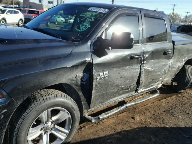 1C6RR7UT5FS685370 - 2015 RAM 1500 SPORT BLACK photo 10