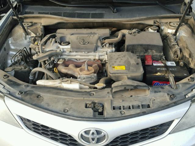 4T1BF1FK3CU114637 - 2012 TOYOTA CAMRY BASE SILVER photo 7