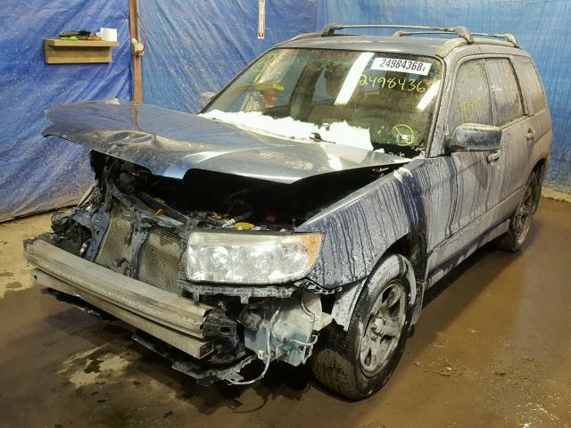 JF1SG63607H724506 - 2007 SUBARU FORESTER 2 BLUE photo 2