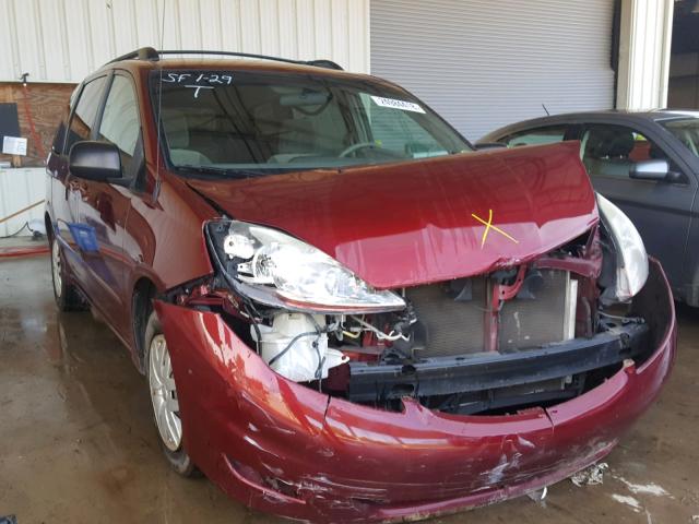 5TDZK23C19S250876 - 2009 TOYOTA SIENNA BURGUNDY photo 1