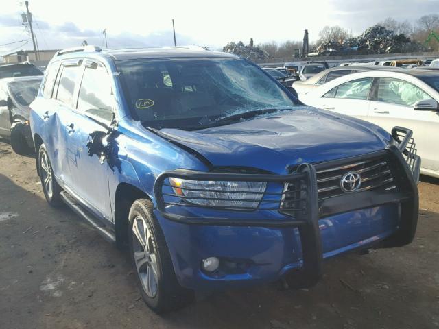 JTEES43AX82052050 - 2008 TOYOTA HIGHLANDER BLUE photo 9