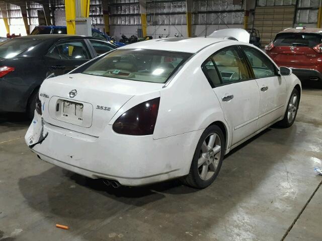 1N4BA41E36C808735 - 2006 NISSAN MAXIMA SE WHITE photo 4