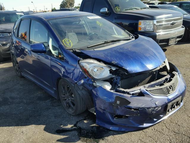 JHMGE88459S053847 - 2009 HONDA FIT SPORT BLUE photo 1