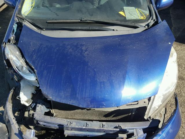 JHMGE88459S053847 - 2009 HONDA FIT SPORT BLUE photo 7