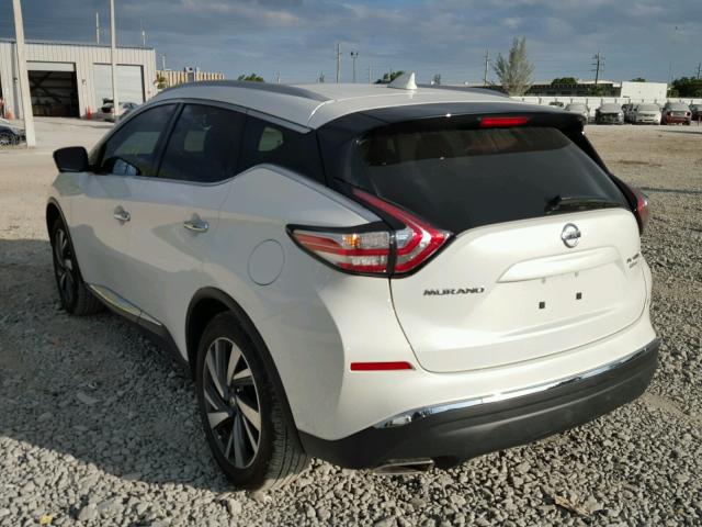 5N1AZ2MG1HN121787 - 2017 NISSAN MURANO S WHITE photo 3