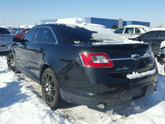 1FAHP2KT3AG145839 - 2010 FORD TAURUS SHO BLACK photo 3