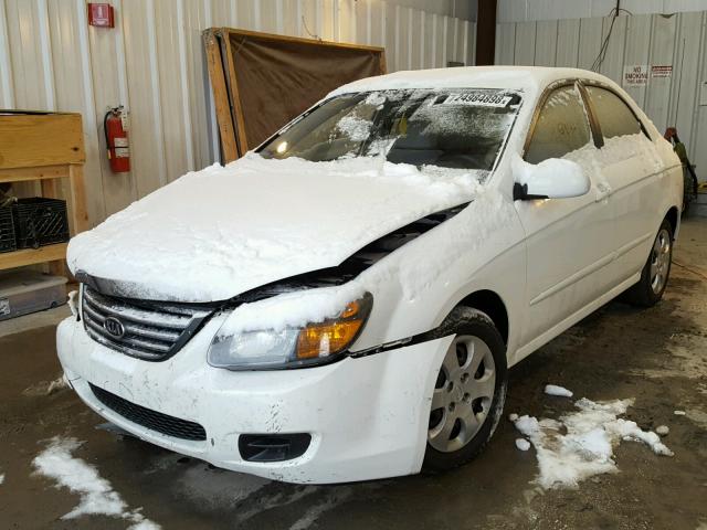 KNAFE222295646935 - 2009 KIA SPECTRA EX WHITE photo 2