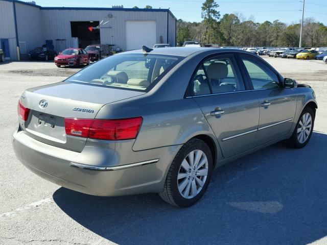 5NPEU4AC2AH590281 - 2010 HYUNDAI SONATA SE BEIGE photo 4