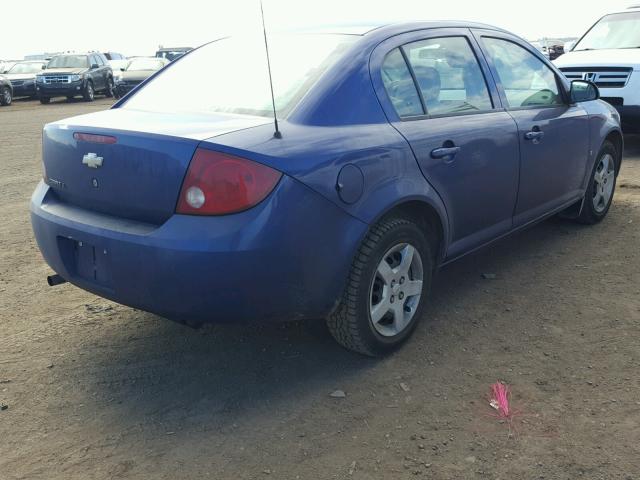 1G1AL55F577118707 - 2007 CHEVROLET COBALT LT BLUE photo 4