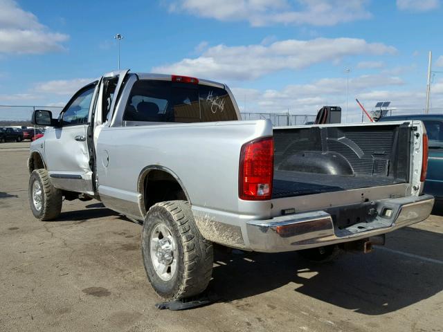 3D7KS28C06G111025 - 2006 DODGE RAM 2500 S SILVER photo 3