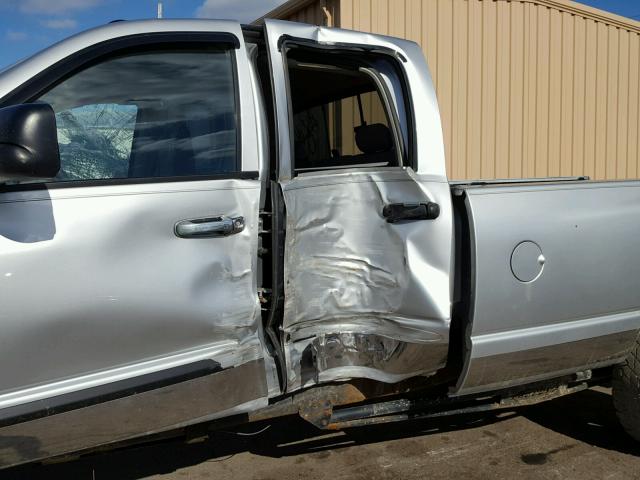 3D7KS28C06G111025 - 2006 DODGE RAM 2500 S SILVER photo 9