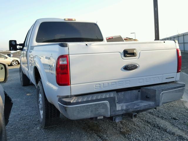 1FT7W2B63DEB63454 - 2013 FORD F250 SUPER WHITE photo 3