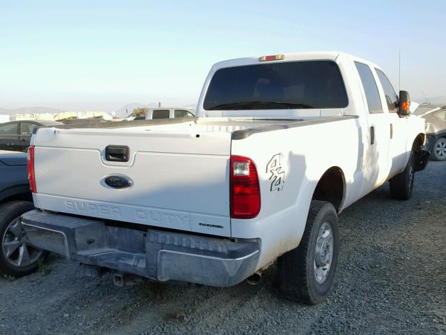 1FT7W2B63DEB63454 - 2013 FORD F250 SUPER WHITE photo 4