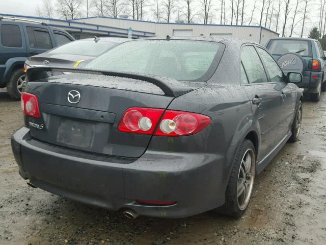 1YVHP80D845N97708 - 2004 MAZDA 6 S GRAY photo 4