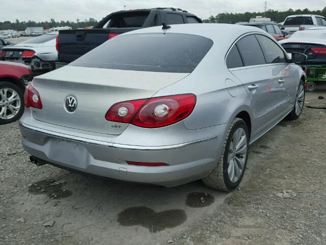 WVWNL7AN2AE521760 - 2010 VOLKSWAGEN CC SPORT SILVER photo 4