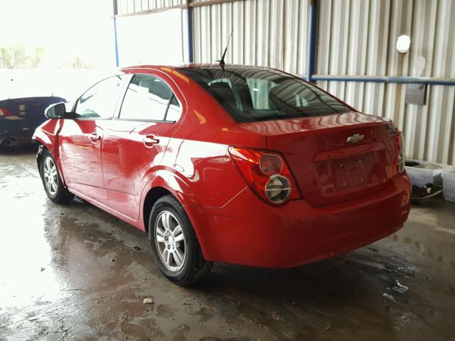 1G1JA5SH6C4230522 - 2012 CHEVROLET SONIC LS RED photo 3