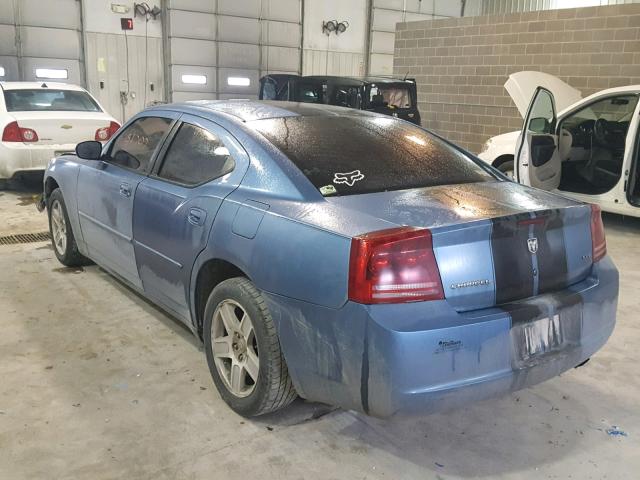 2B3KA43G47H757397 - 2007 DODGE CHARGER SE BLUE photo 3