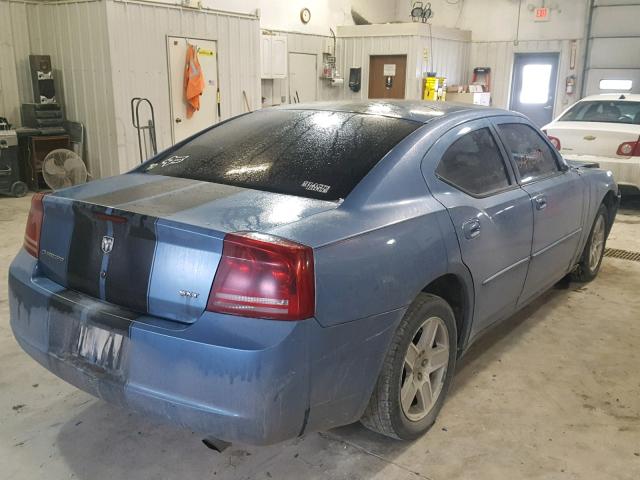 2B3KA43G47H757397 - 2007 DODGE CHARGER SE BLUE photo 4