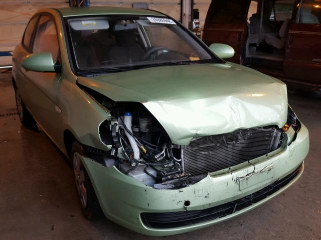 KMHCM36C58U103273 - 2008 HYUNDAI ACCENT GS GREEN photo 1